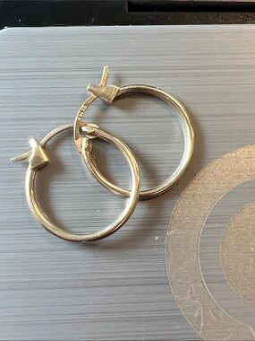14k gold hoop earrings
